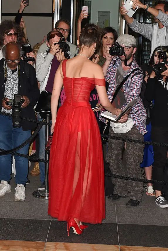 Sexy Red Evening Dress Vintage Tulle Prom Dress fg7247