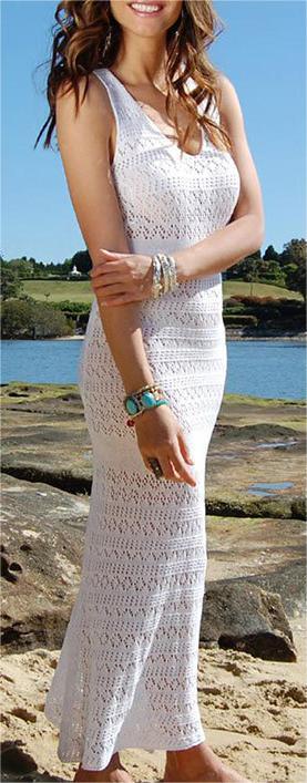 Vest-Style Knitted Dress Sexy Hollow Out Cutout Beach Dress Seaside Vacation Bikini Jacket Swimsuit Sun Protection Clothing