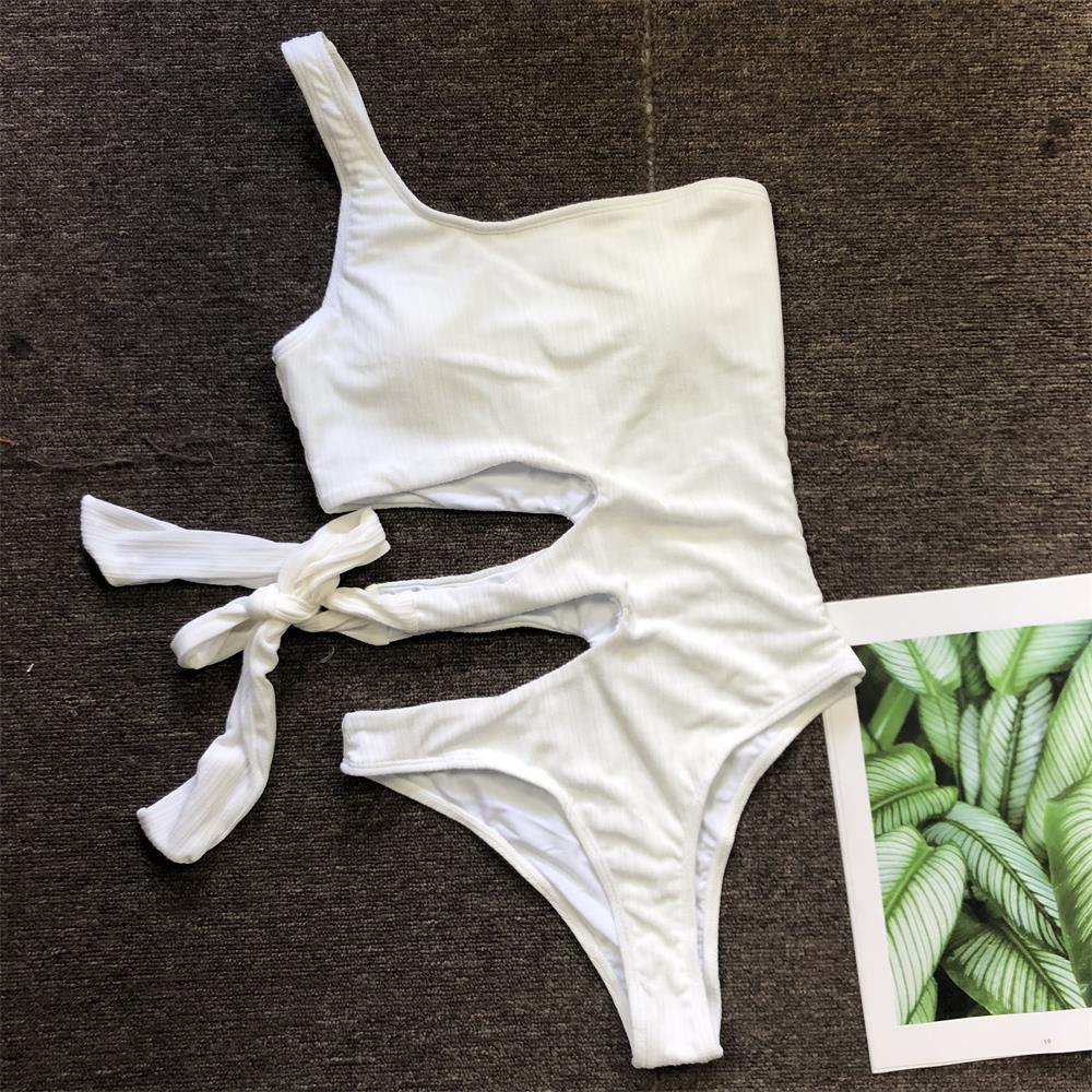 Bandage One Piece Swimsuit Special Fabric Swimsuit Women