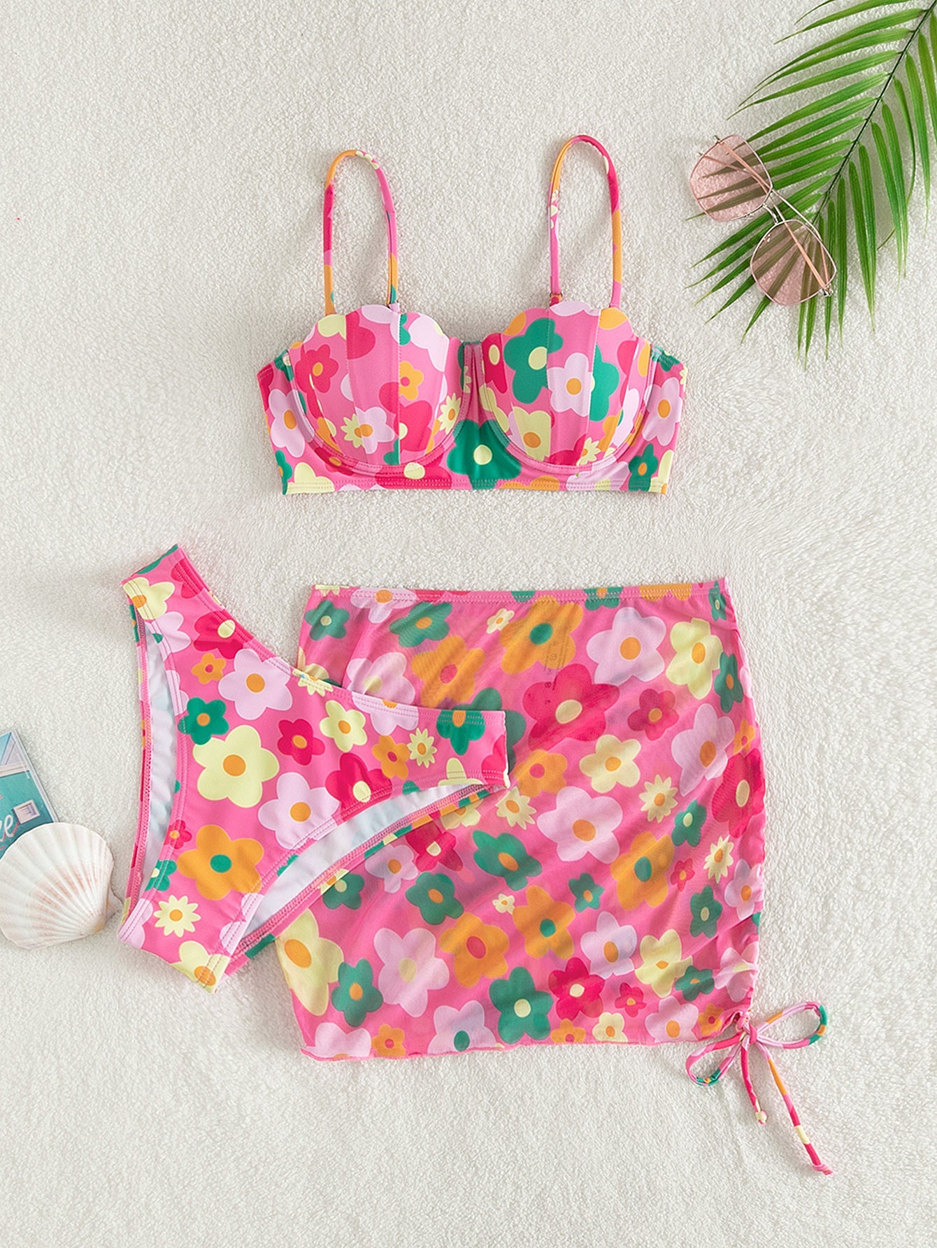 Arianna BOHO Three Piece Bikini and Skirt Swimsuit