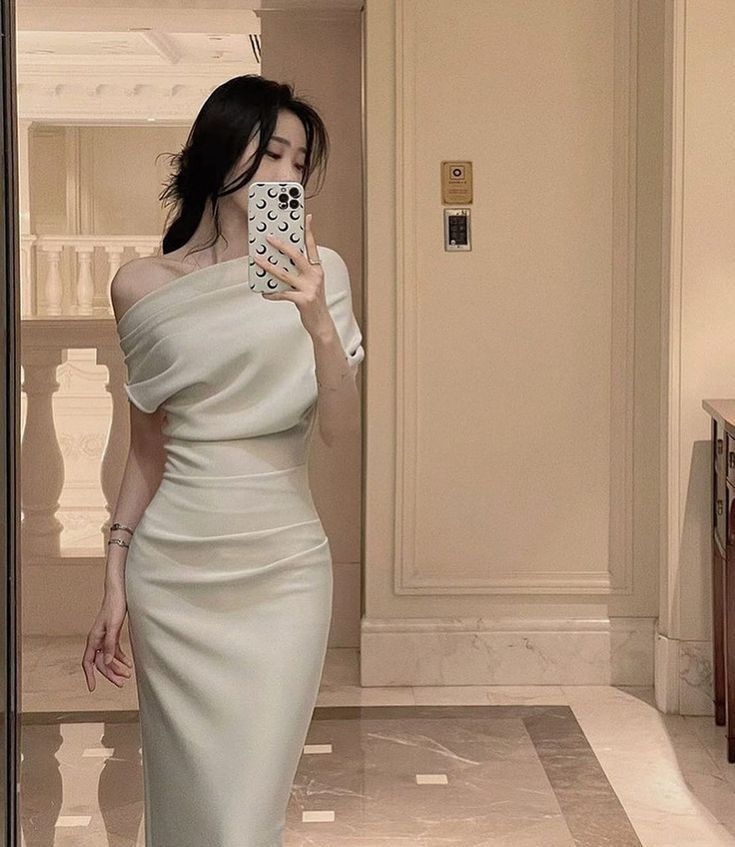 Asymmetric stretch pleated dress Women Evening dress fashion party dress fg6850