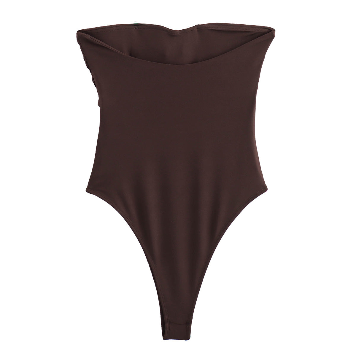 Fall Women Street Metal Trim off Neck One Piece Swimsui