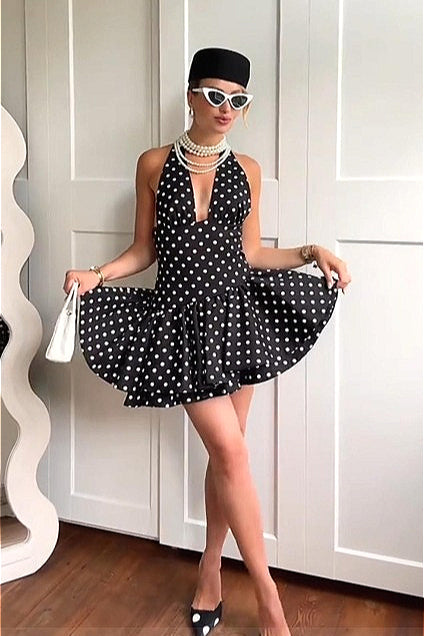 Asym Hem Stacked Mini Dress