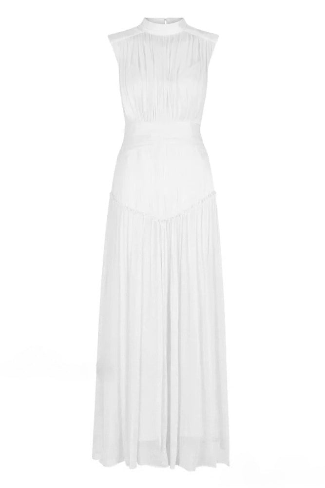 Remarkable Moment High Trendy Neck Maxi Dress