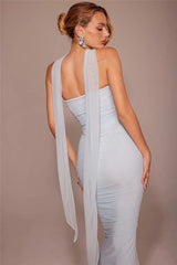 Wine Red Strapless Crop Top and Maxi Dress Set