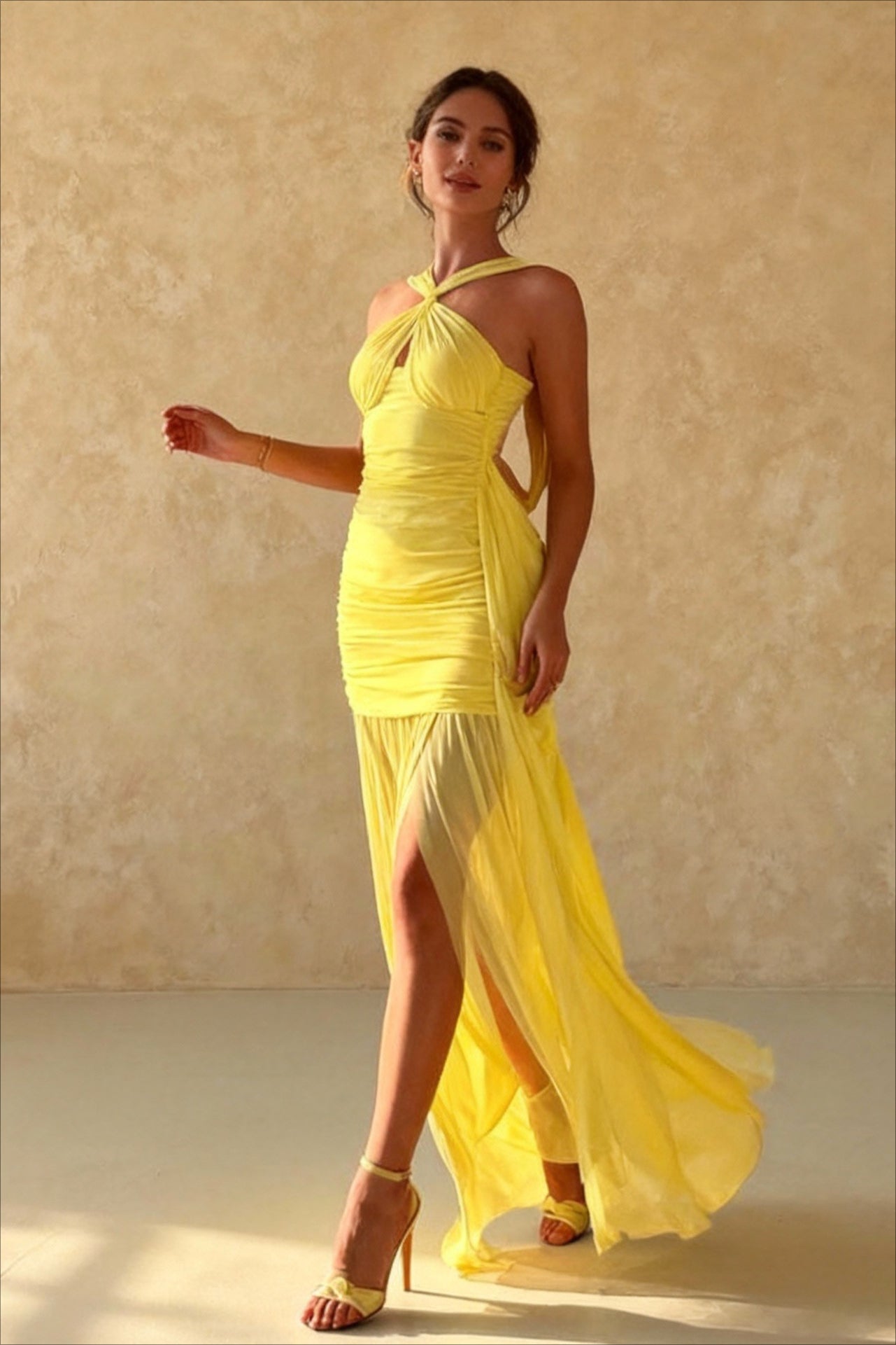 Canaria Maxi Dress - Yellow