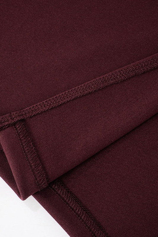 Hudson Maxi Dress With Stole And Gloves - Maroon