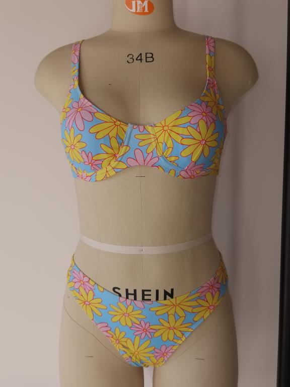 Stripe Bikinis Mujer Underwire Push Up Swimsuit Sexy High Cut Swimwear Women Vintage Bandeau Bathing Suit Biquini