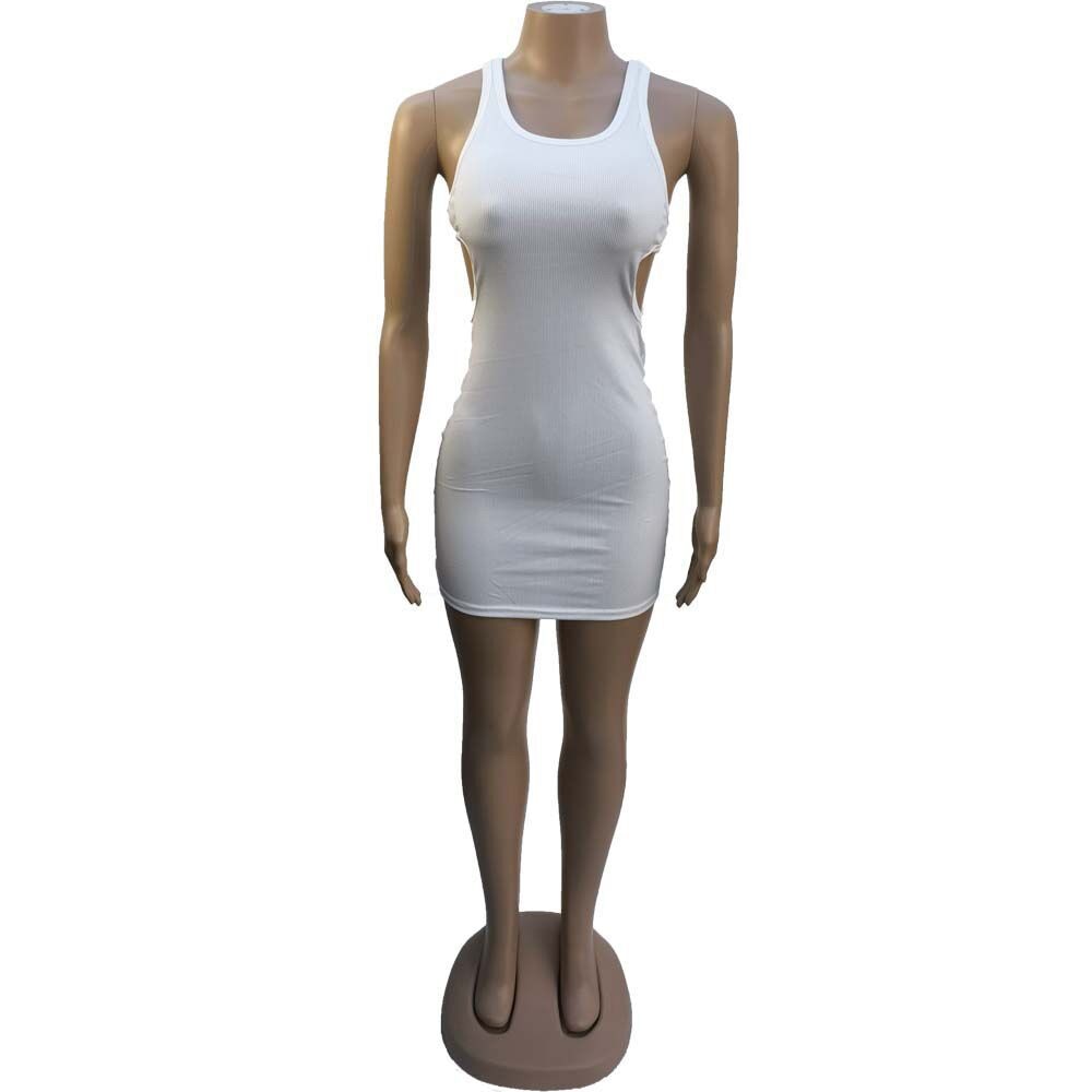 Sexy Mini Dress Summer Plain White Black T Shirt Dresses For Women