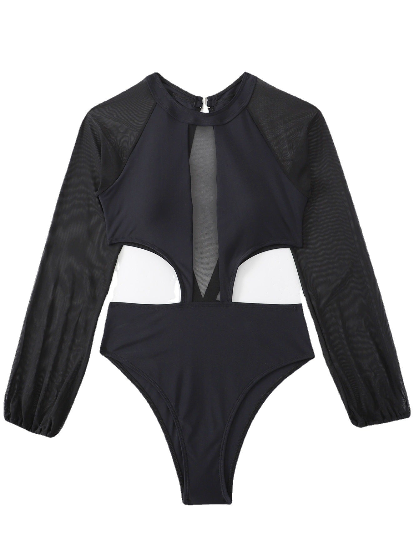 Women Black One Piece Swimsuit