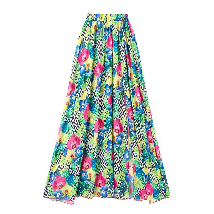 Floral Shoulder Strap Hollow Out Cutout Print One Piece Swimsuit Women Holiday