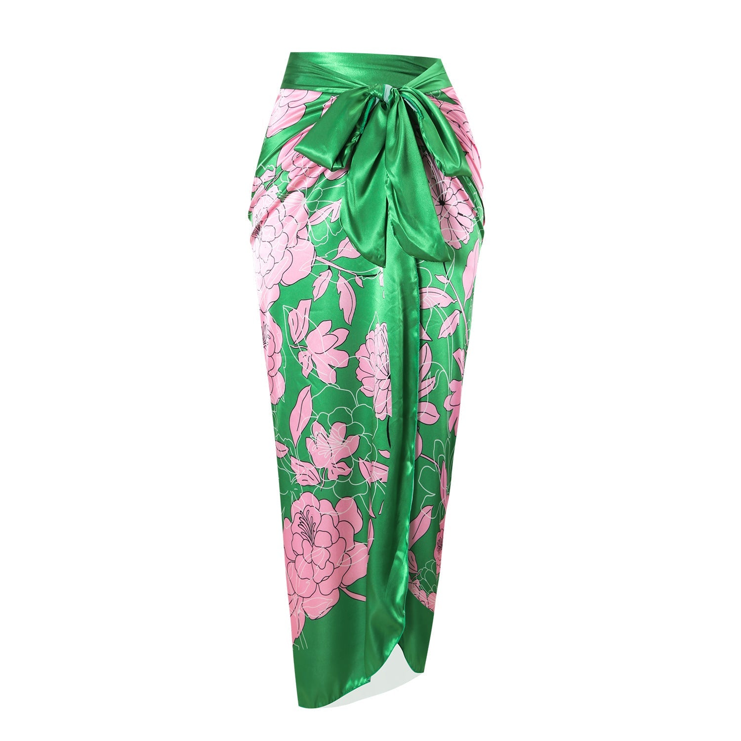 Bikini Printed Swimsuit Oblique One Shoulder One Piece Swimsuit Women