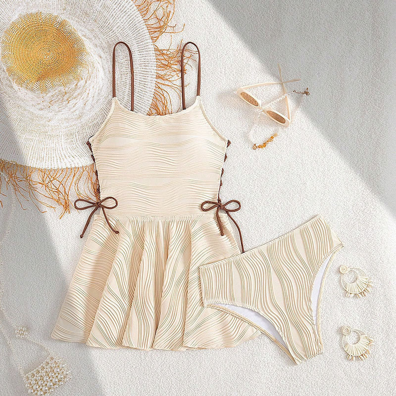 Suspender Swimsuit Women Beach Bikini Two Piece Set Swimsuit