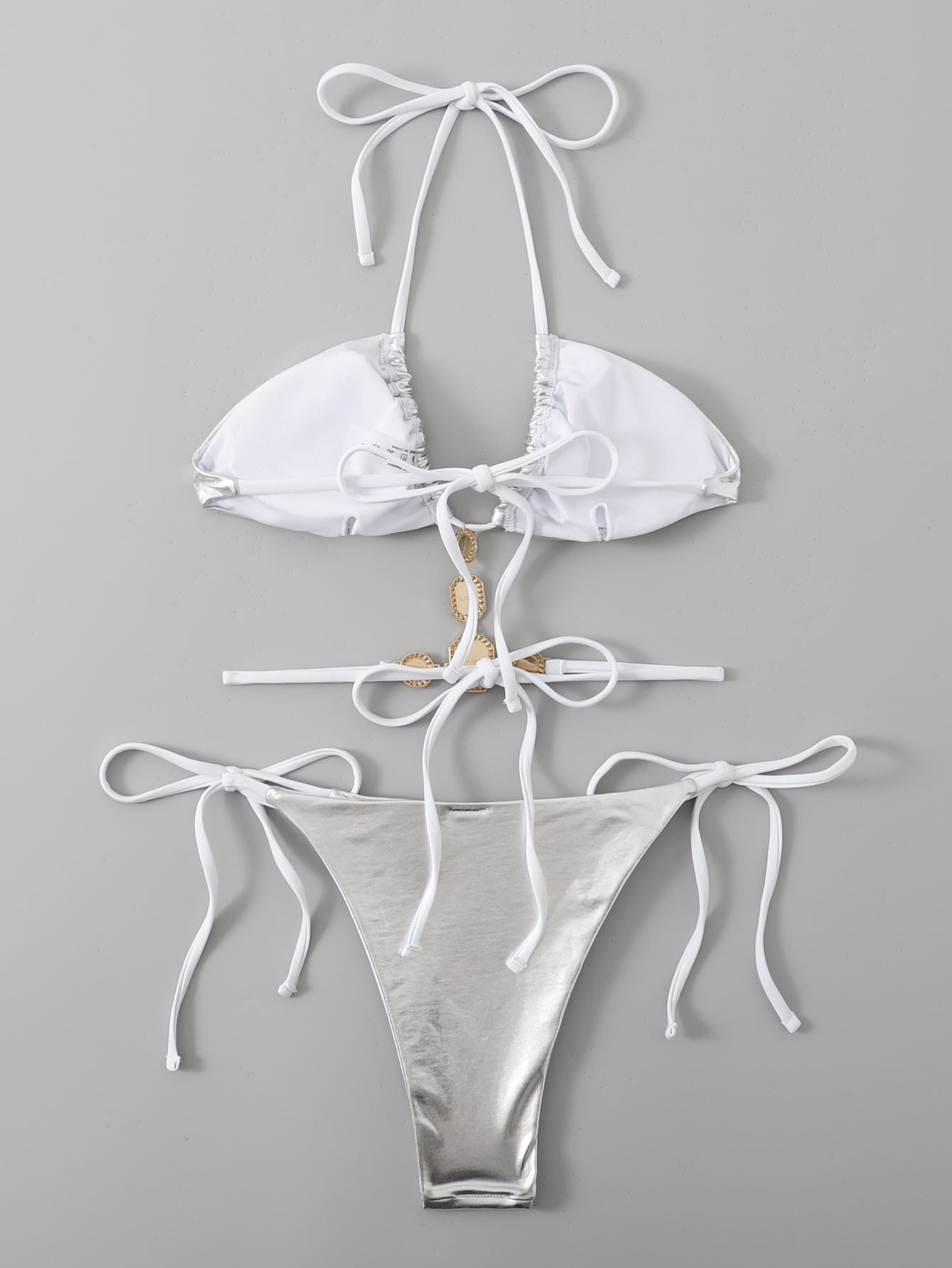 Swimsuit Bikini Split Swimsuit Women Bikini Brick Decoration Swimwear