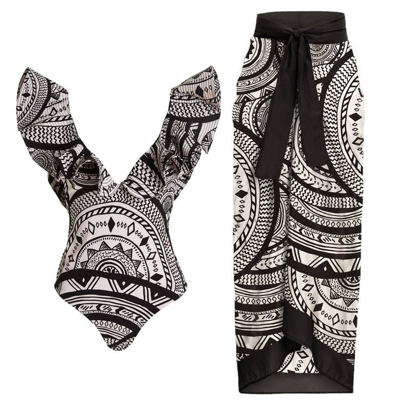 One Piece Swimsuit Women Spring Vacation Swimsuit Bikini