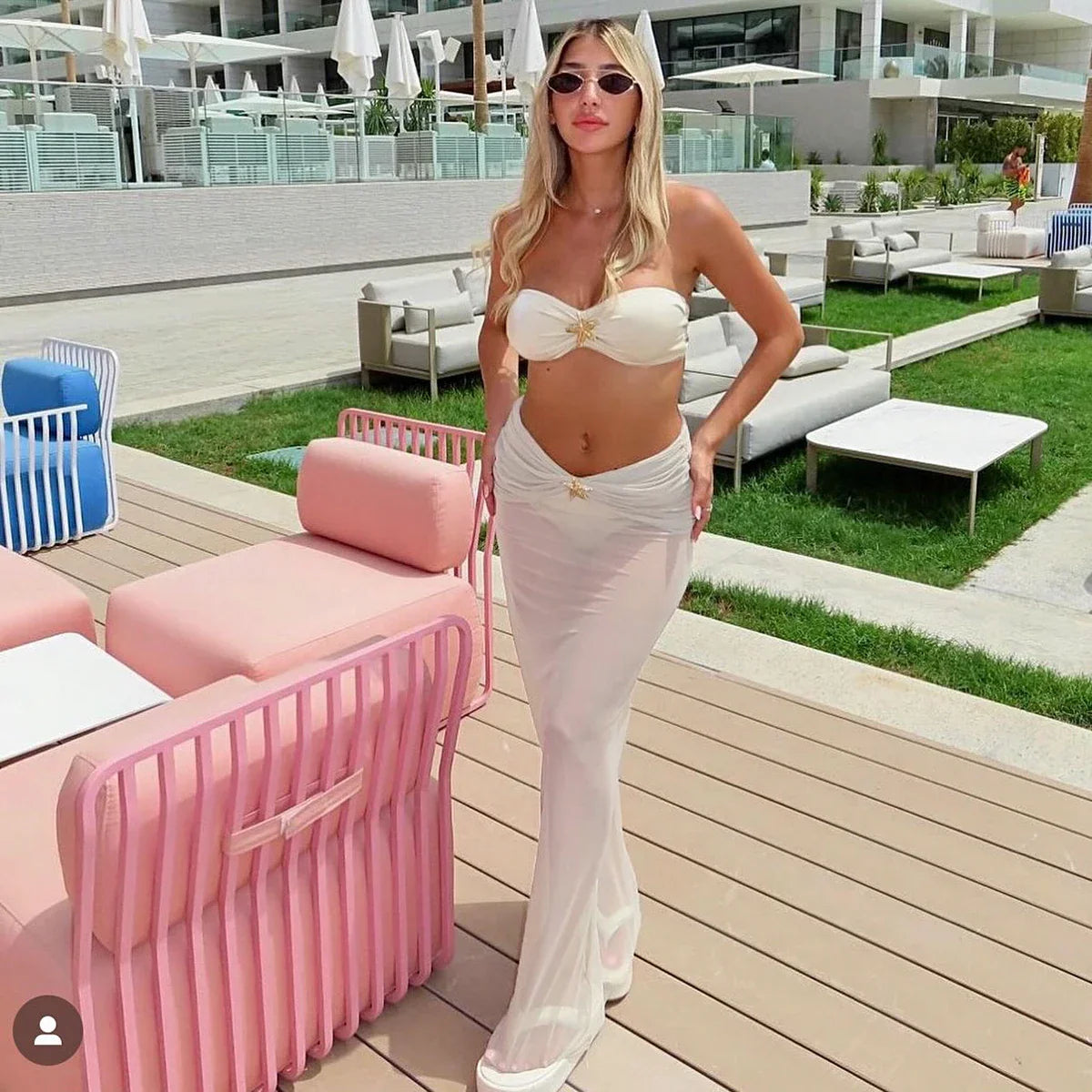 3-Piece Maxi Dress Bikini Set - Fashionpara