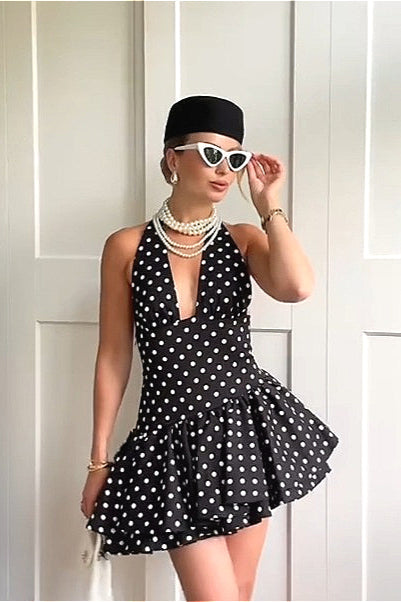 Asym Hem Stacked Mini Dress