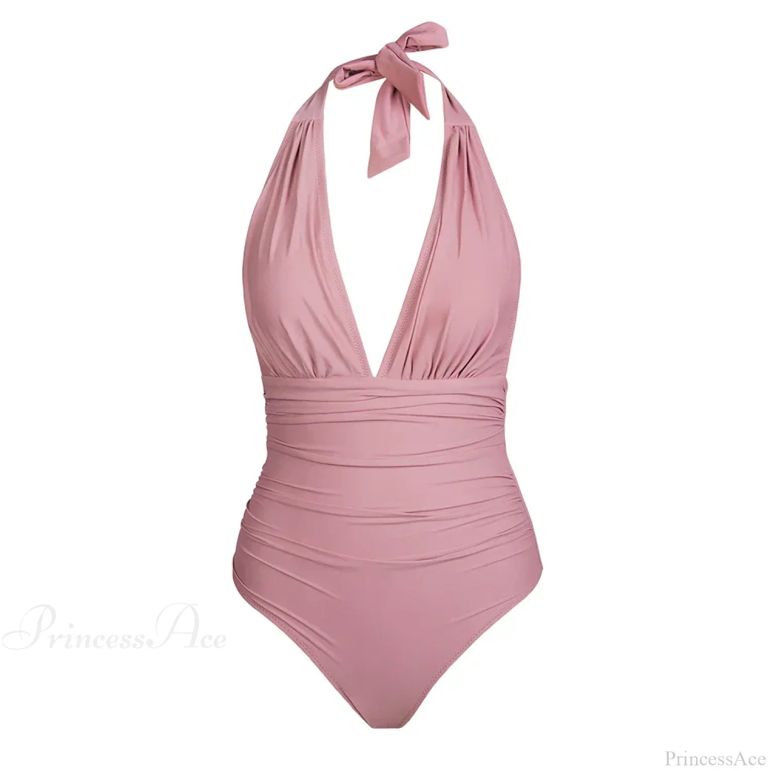 Deep V-neck Halter Backless One Piece Set color12 / XS