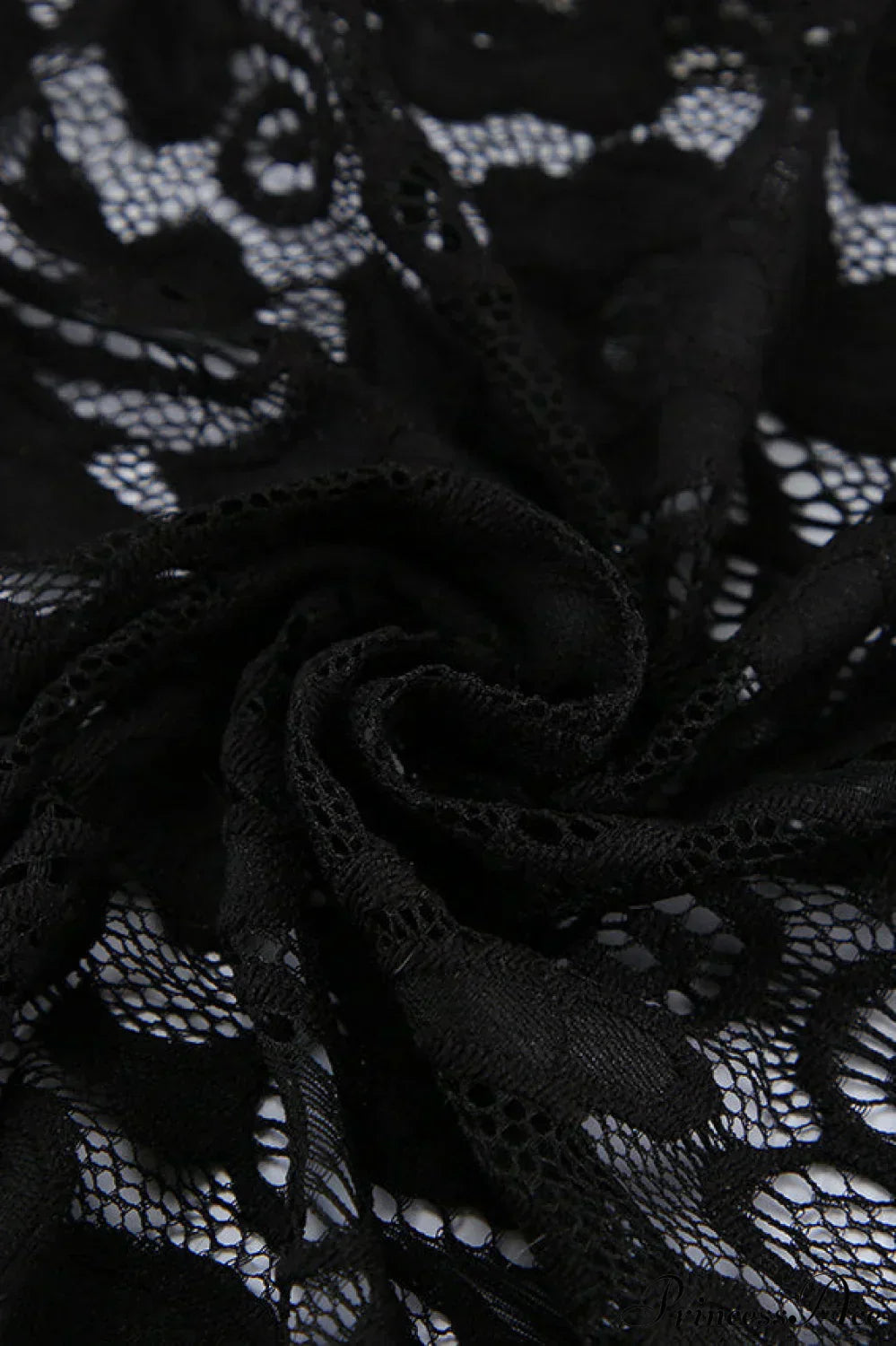 Jacquard Sheer Lace Long Sleeve Mermaid Maxi Dress