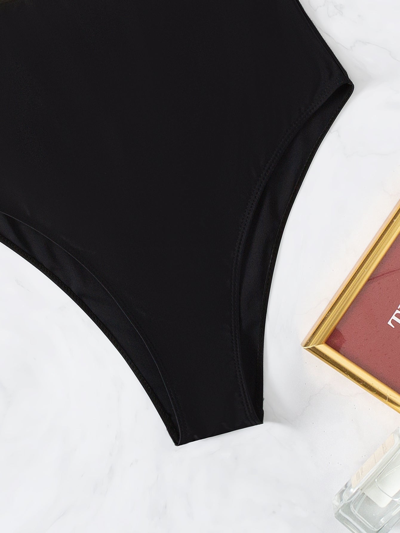 Ladies Swimsuit One Piece Inlaid Diamond Steel Bracket Push up Swimsuit