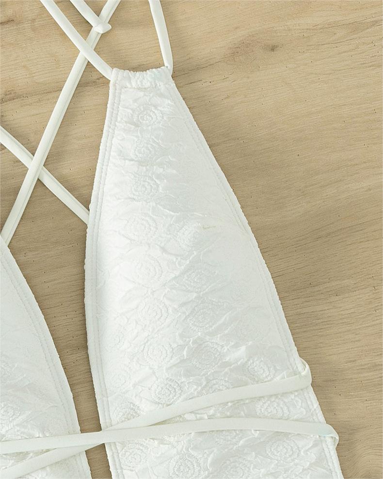 One Piece Swimsuit Women Halter Sexy Backless Strap Swimming Suit