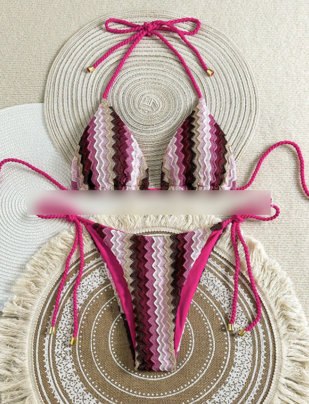 Swimsuit Women Bikini Sexy Bikini Women Fission Swimsuit Braid Rope Bikini