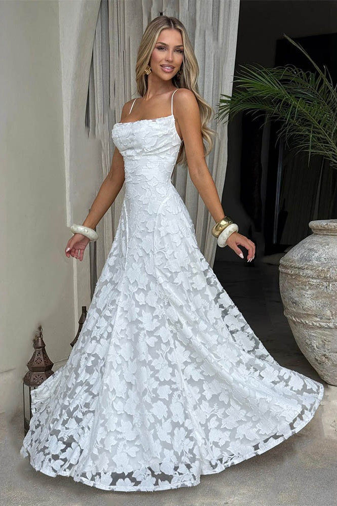 Sexy Backless Chiffon Maxi Dress