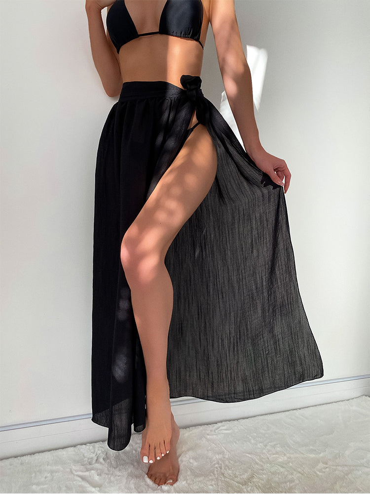 Sexy Thong Bikinis Solid 3 Piece Swimsuit Women Triangle Bathing Suits Swimwear