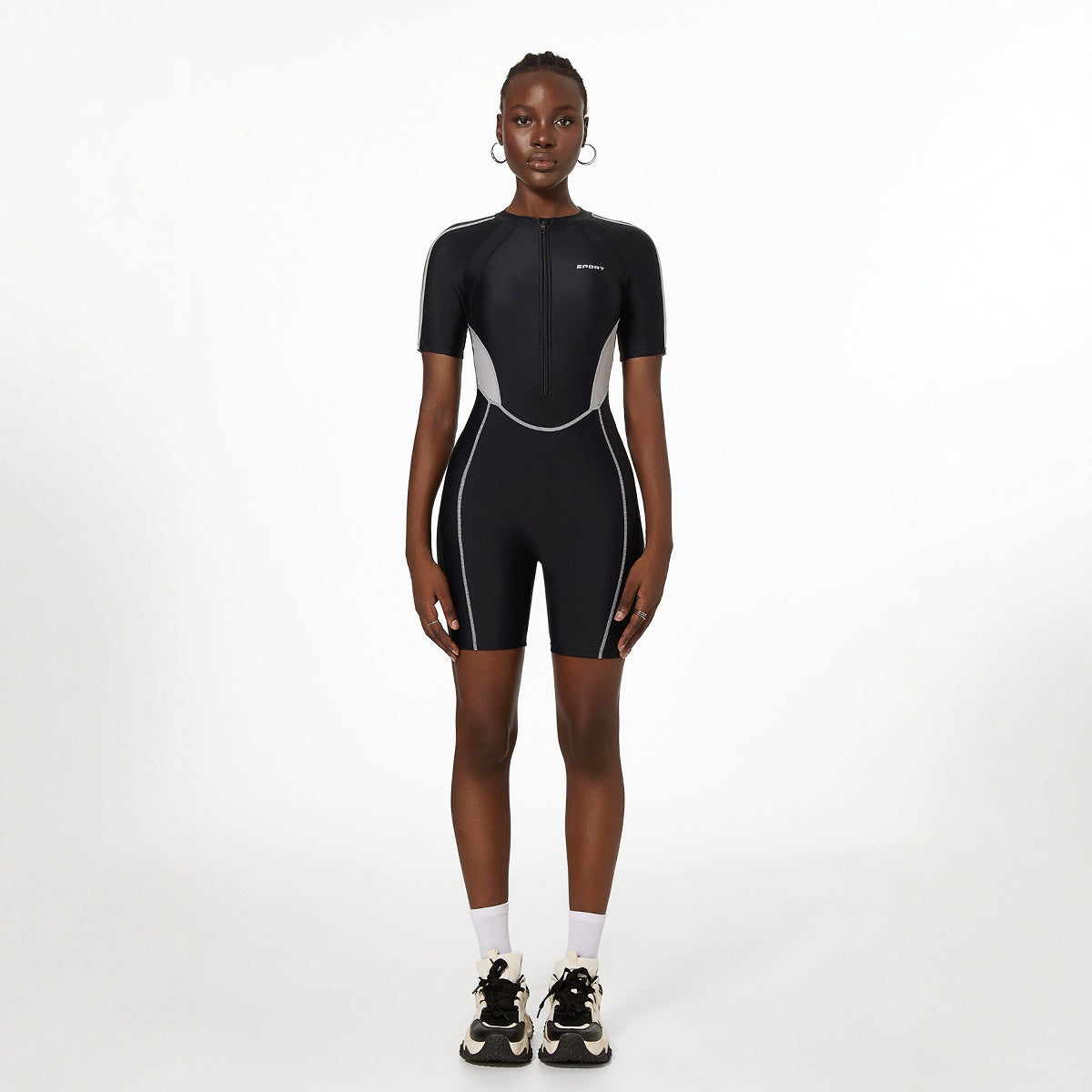 Shaping Sports One Piece Swimsuit Set Spring Diving Ladies Thickened Jumpsuit