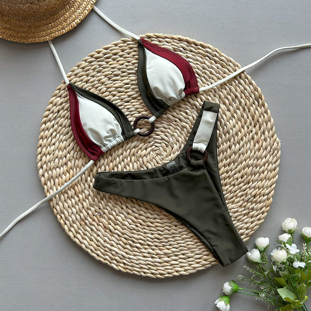 Bikini Sexy Bikini Stitching Split Women Swimsuit Swimsuit Women