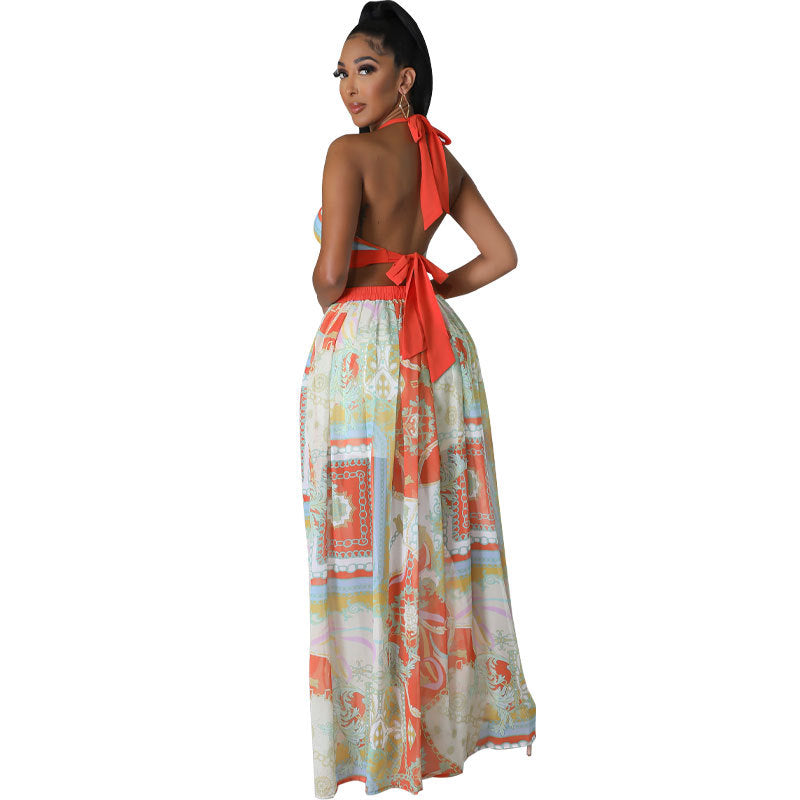 Dress Summer Women French Maxi Dress High Sense Sleeveless Sexy