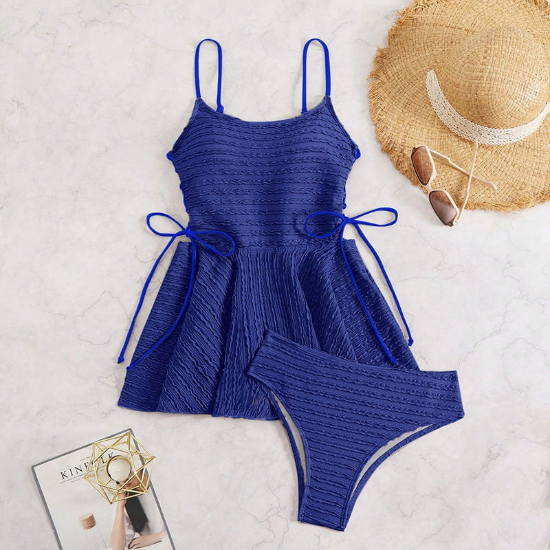 Suspender Dress Swimsuit Women High Sense Beach Spring Bikini Two Piece Sets Swimsuit