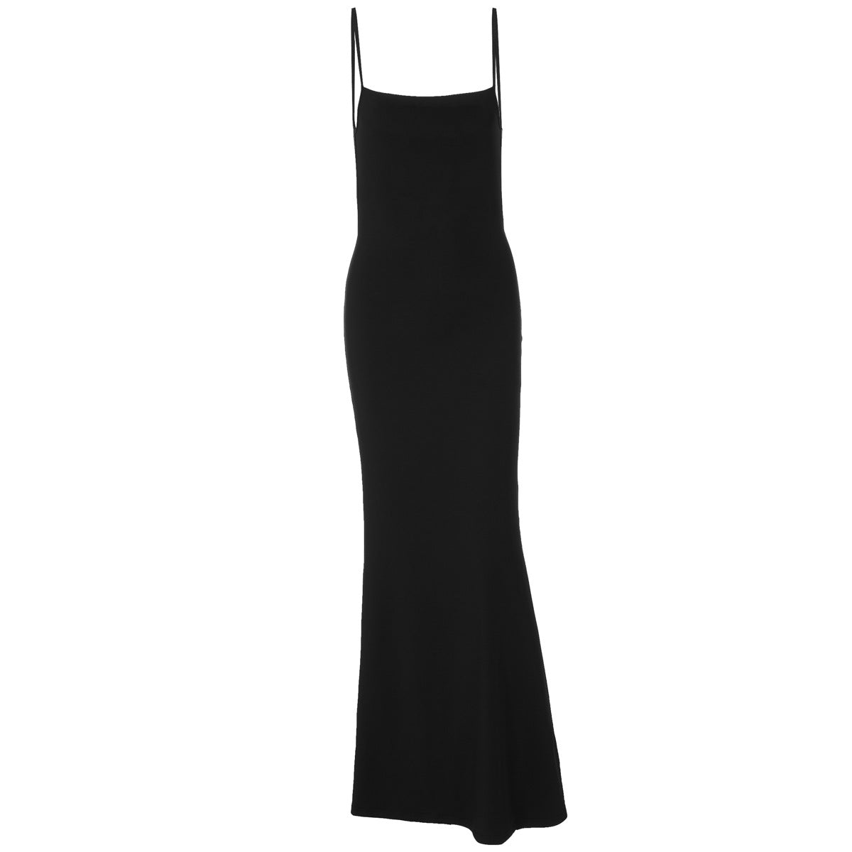 Women Clothing Summer Arrival Sexy Backless Spaghetti Straps Maxi Dress Solid Color Slim Fit Dress Women