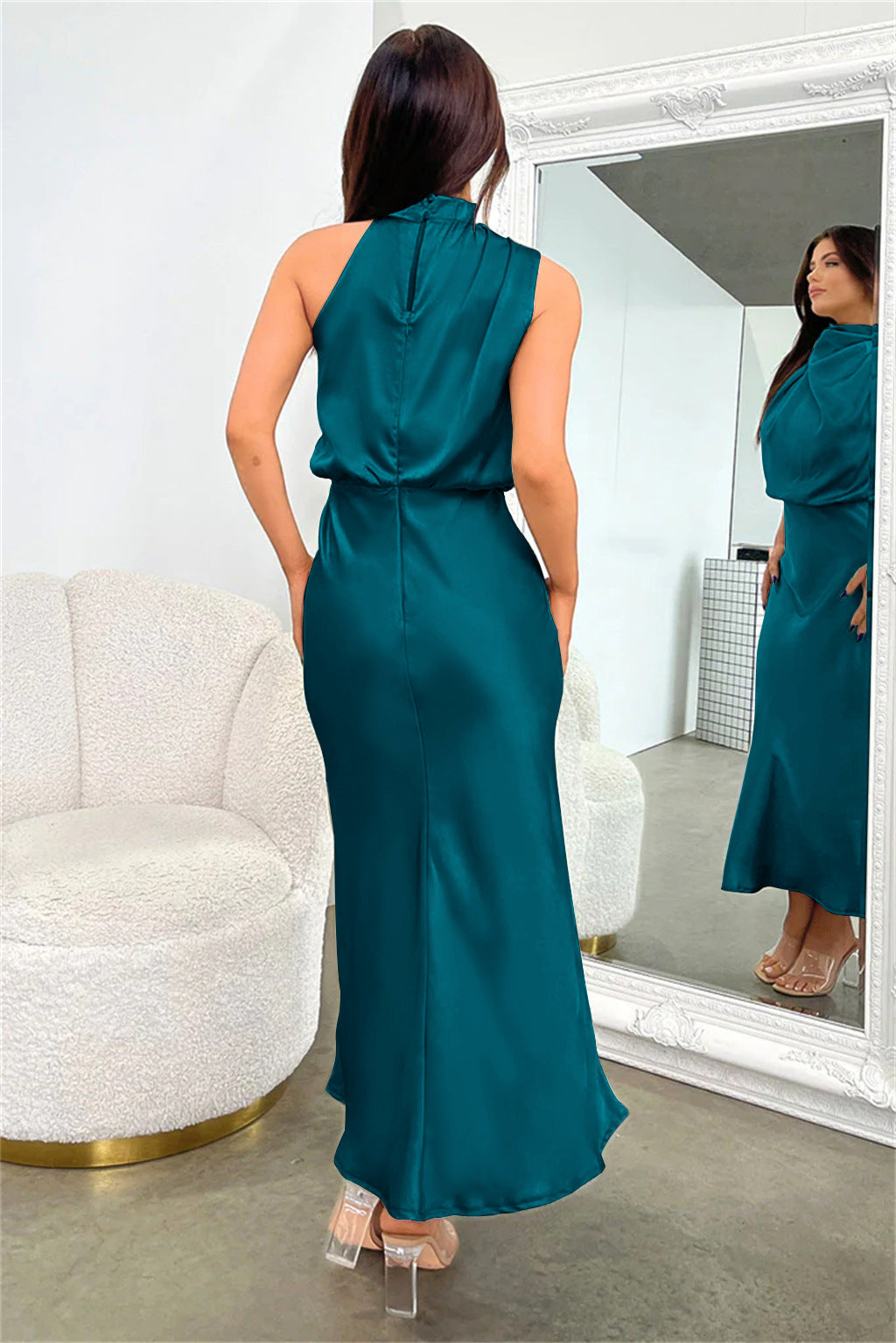 Sleeveless Off Shoulder Bodycon Elegant Maxi Dresses Wedding