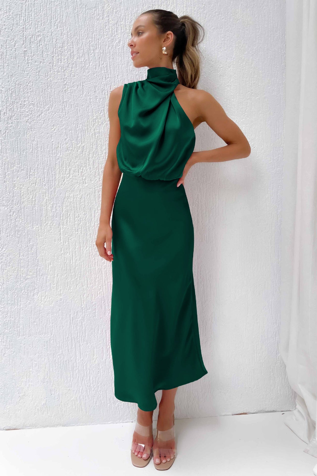 Sleeveless Off Shoulder Bodycon Elegant Maxi Dresses Wedding