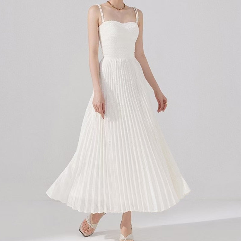 Vintage Sleeveless Maxi Dresses Women Party Vestidos Runway Design