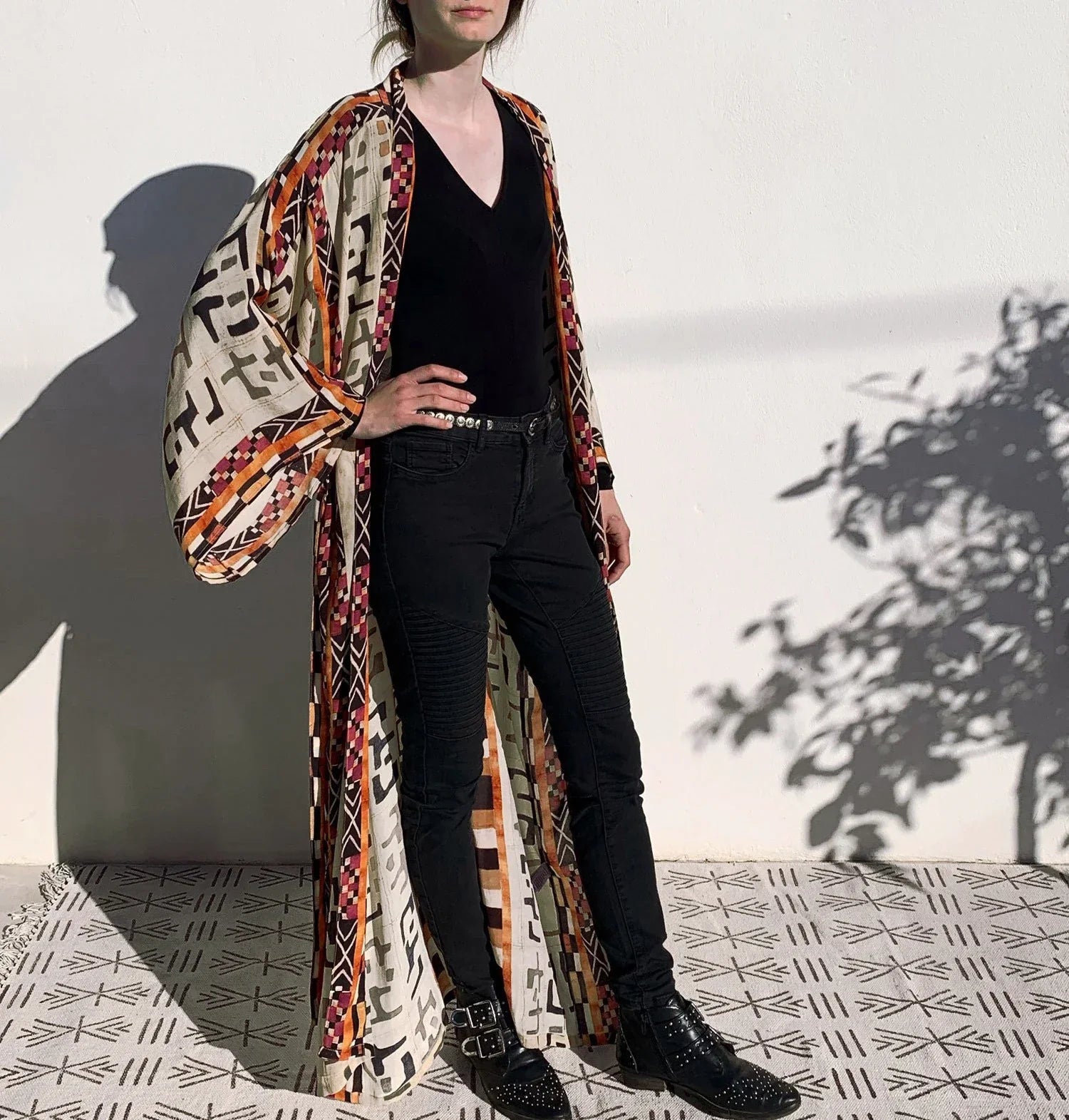 Boho Kimono Rayon Print Bikini Cover Up Loose Summer Dress - Fashionpara