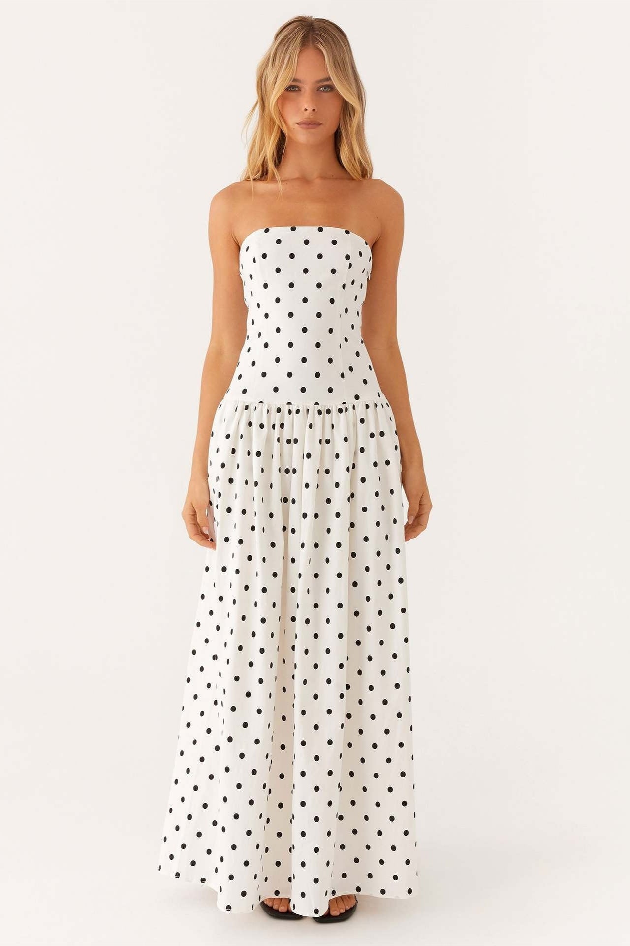 Sexy Strapless Maxi Dress