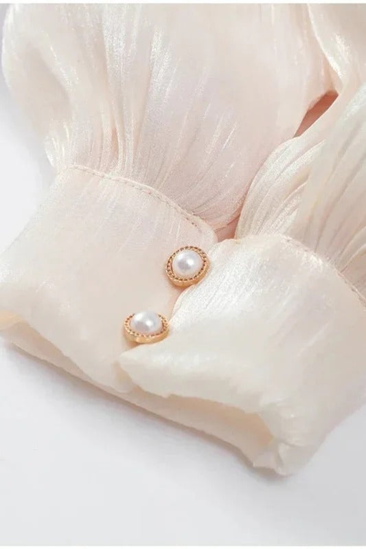 Ruffled Full Sleeve Mini Dress