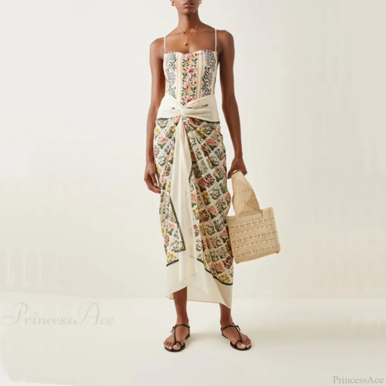 Floral One-Piece Beach Swimsuit One Piece