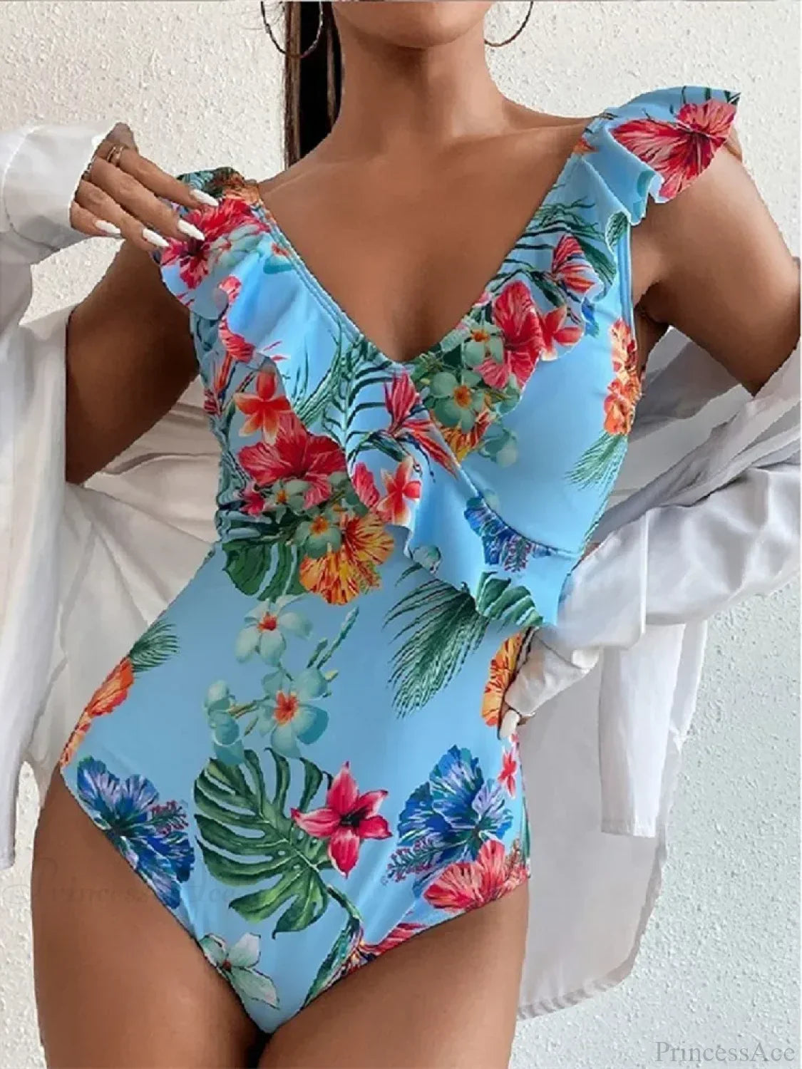 Vintage Micro Bikini Backless One Piece Set
